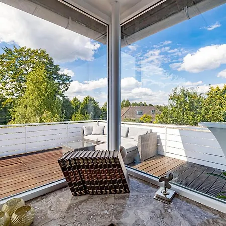 Heimathafen Solituede - Hafenmeister - Elegante Mit 2 Schlafzimmern Und Terrasse * Flensburg